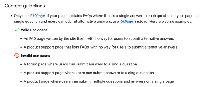 faq schema guidelines